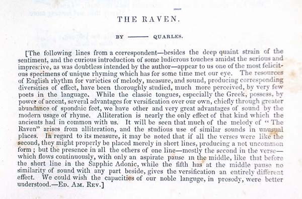 The raven essay