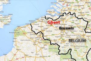 Map-of-Ghent-in-Belgium