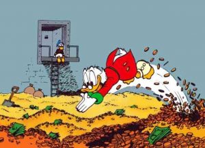 Scrooge McDuck--the quintessential rich alpha duck.